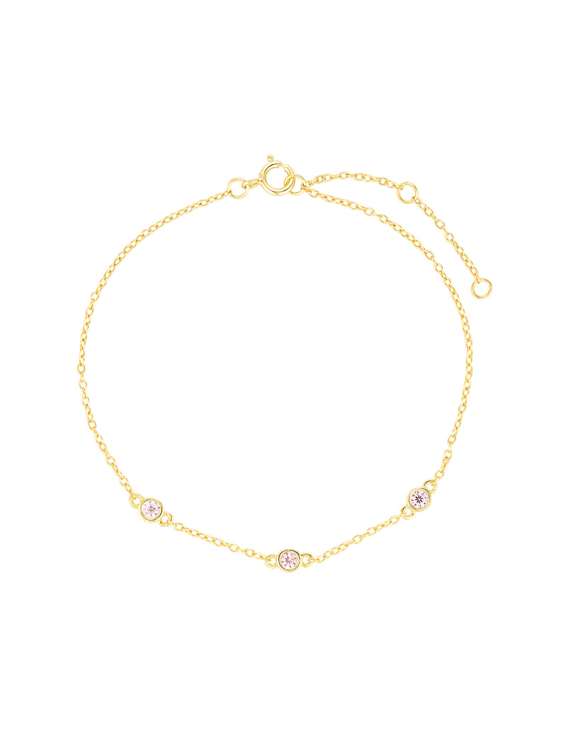 ADDEE BRACELET - PINK TOURMALINE
