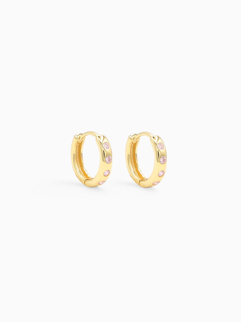 CONQUER HOOPS - PINK TOURMALINE