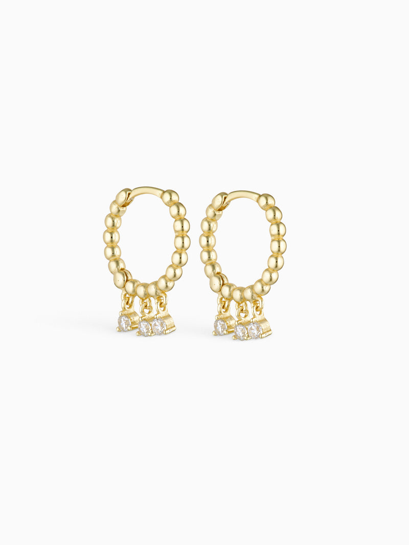 FRANCO CHARM HOOPS