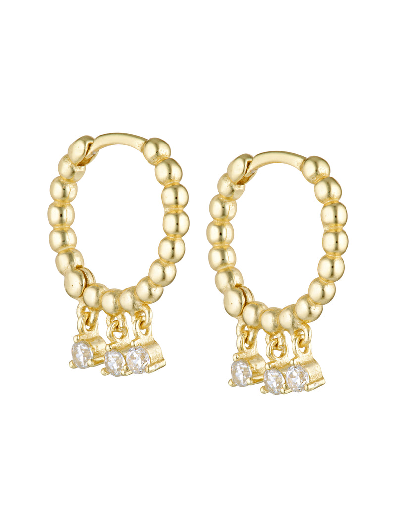 FRANCO CHARM HOOPS