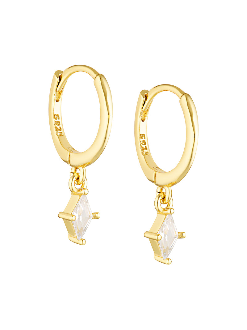 RELEASE CHARM HOOPS - CLEAR