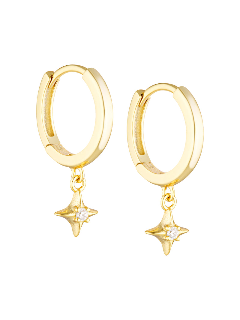 ADONAI CHARM HOOPS