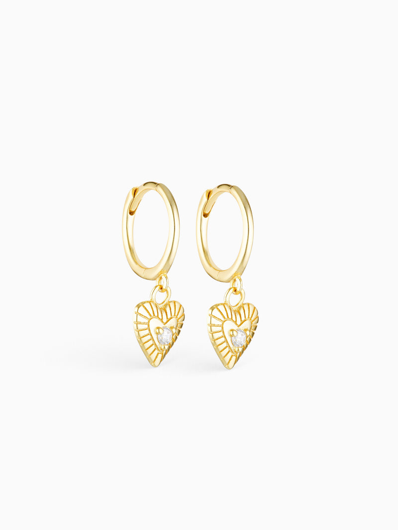 LOCKET CHARM HOOPS