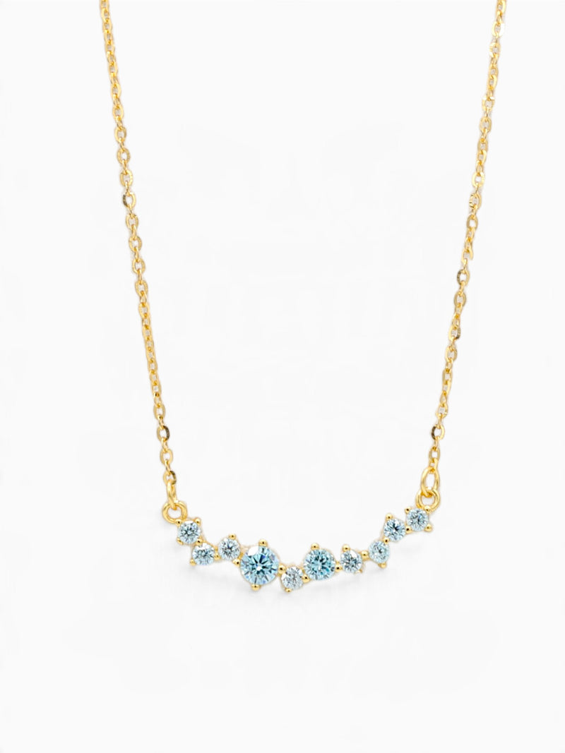 POLLY NECKLACE - AQUAMARINE