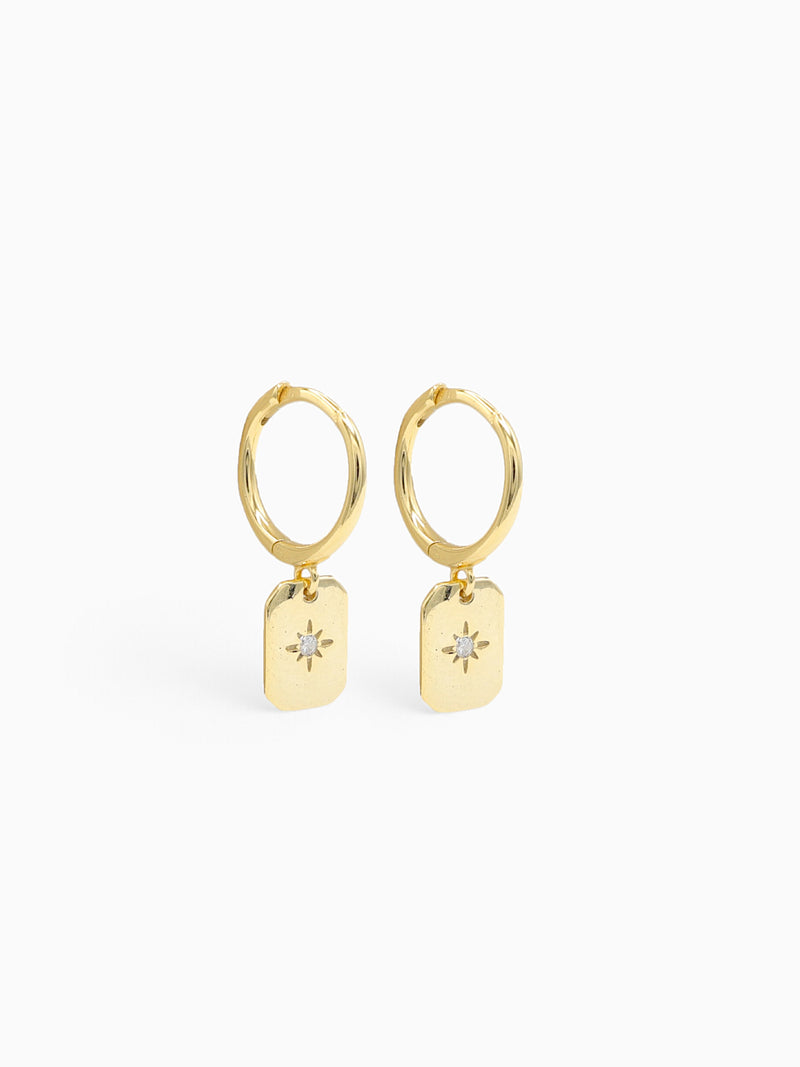 SELINA CHARM HOOPS