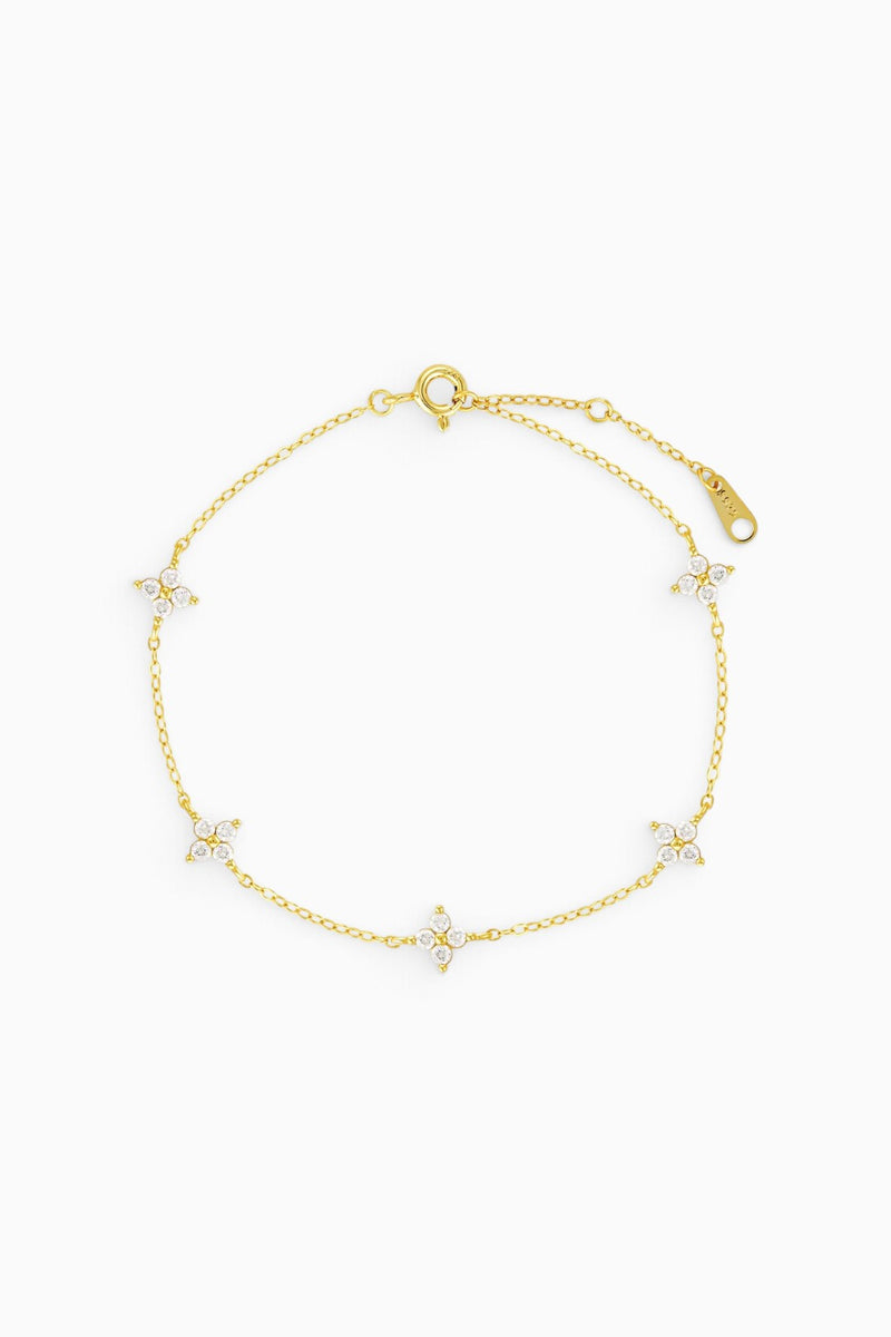 FLOWER MULTI BRACELET - CLEAR