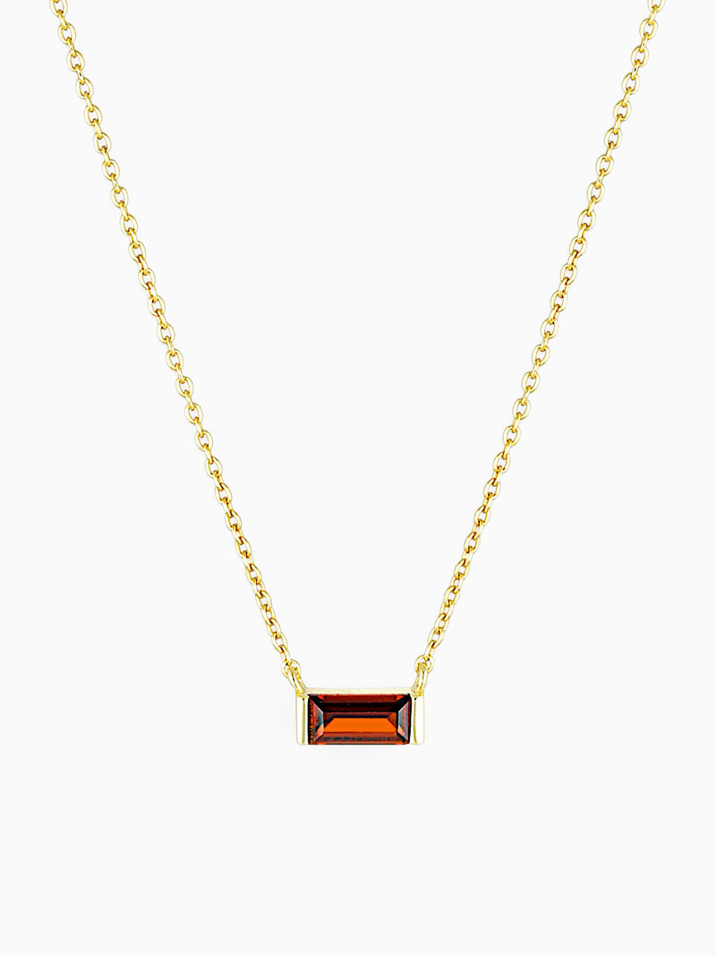 ABOVE NECKLACE - GARNET