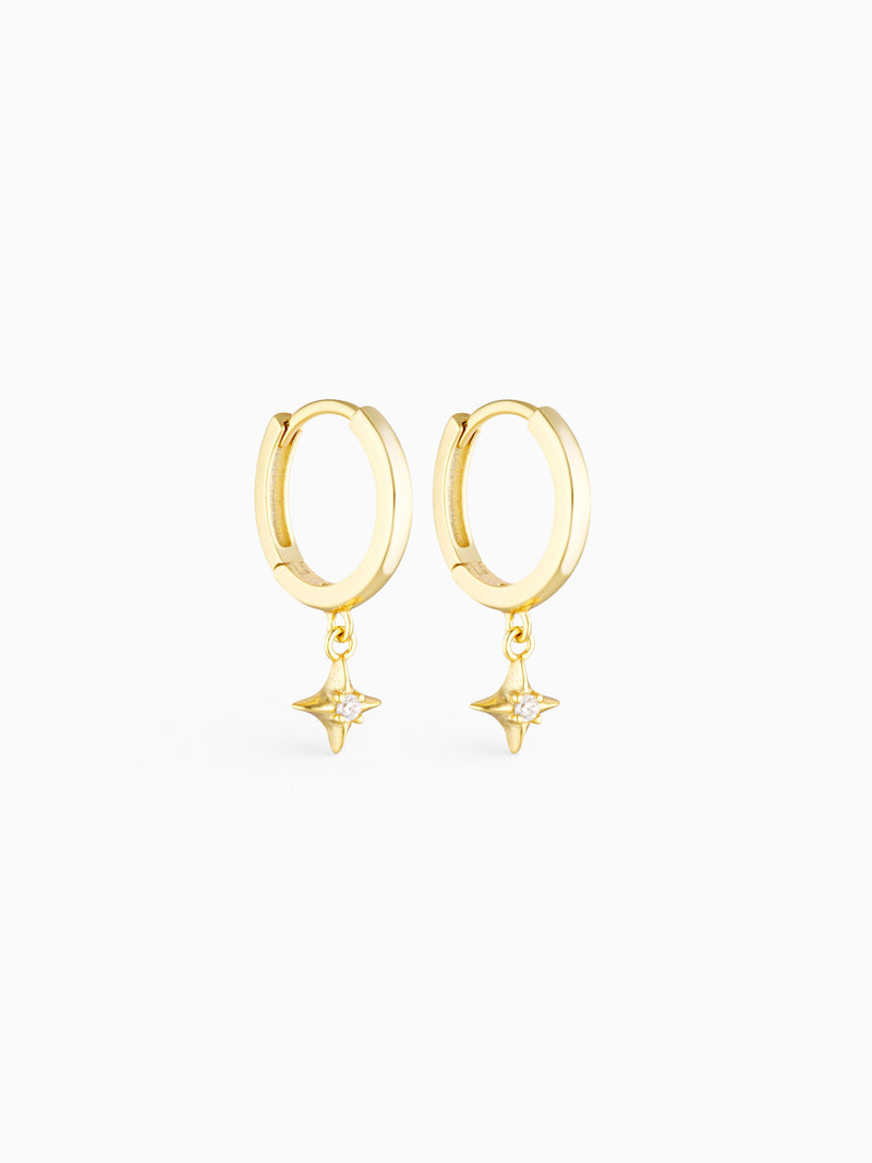 ADONAI CHARM HOOPS