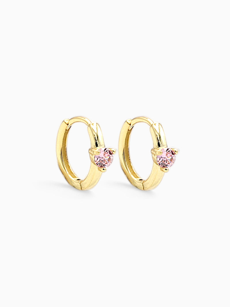 ELLADA HOOPS - PINK TOURMALINE
