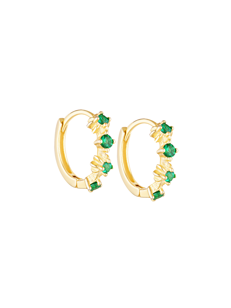 ELLE HOOPS - EMERALD