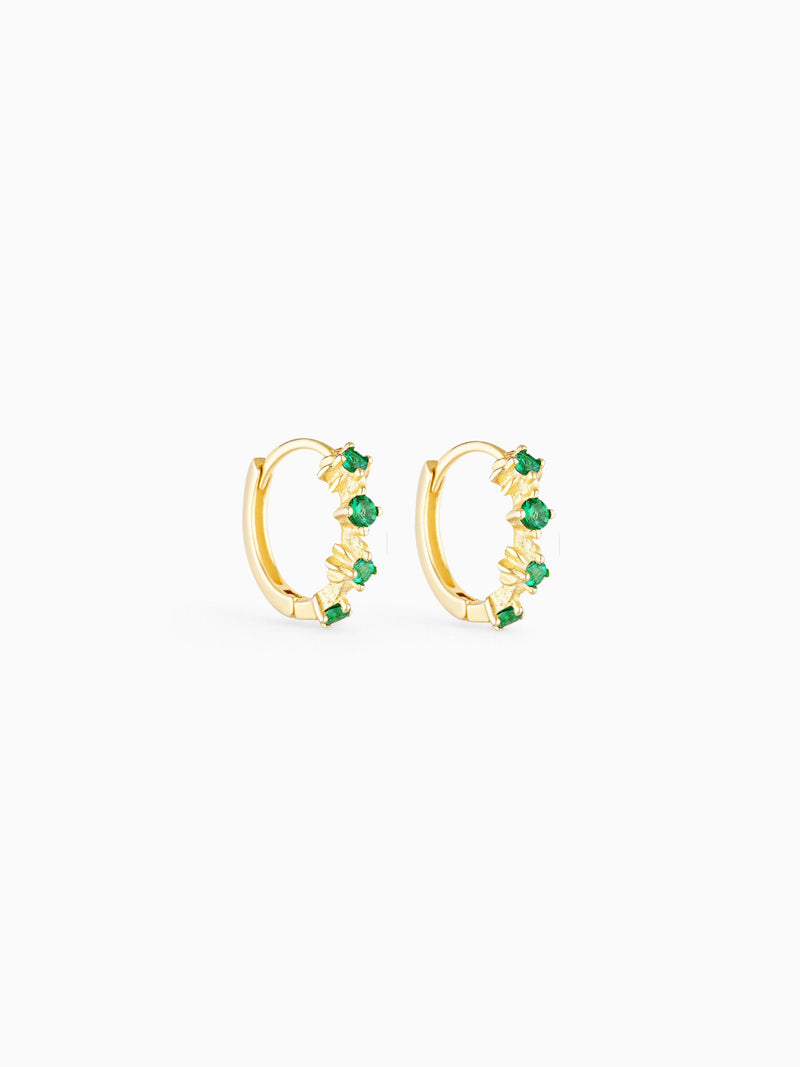 ELLE HOOPS - EMERALD