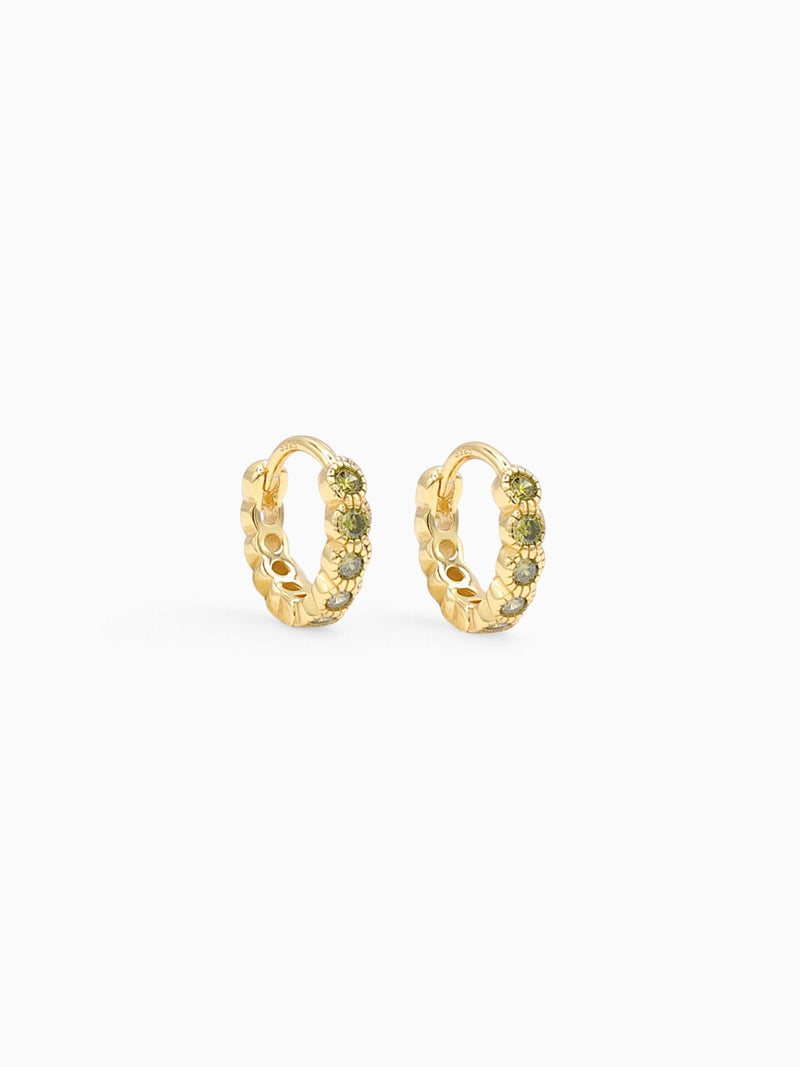 ELOWEN HOOPS - PERIDOT