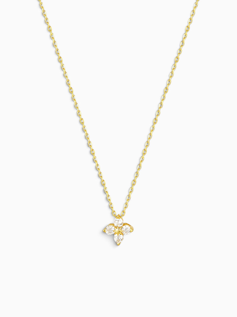 FLOWER NECKLACE - CLEAR