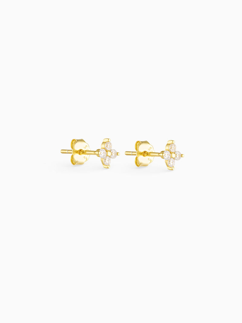 FLOWER STUDS - CLEAR