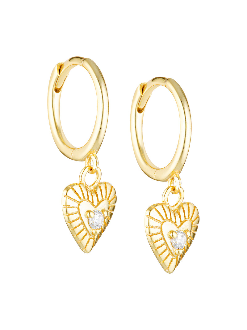 LOCKET CHARM HOOPS