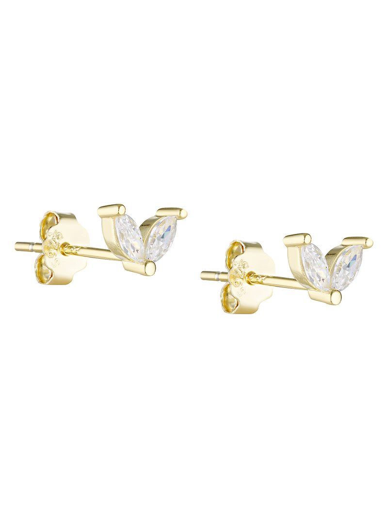 FEUILLE STUDS - CLEAR