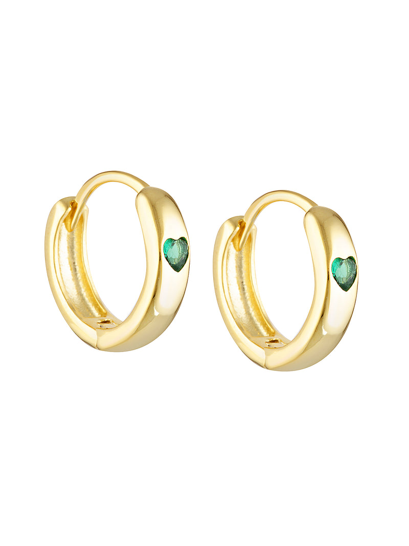 HEART HOOPS - EMERALD