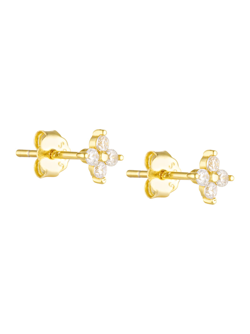 FLOWER STUDS - CLEAR
