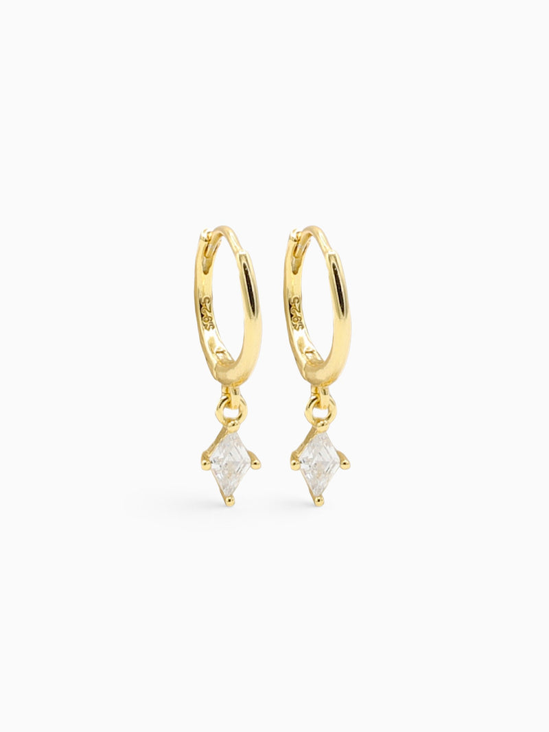 NEHEMIAH CHARM HOOPS - CLEAR