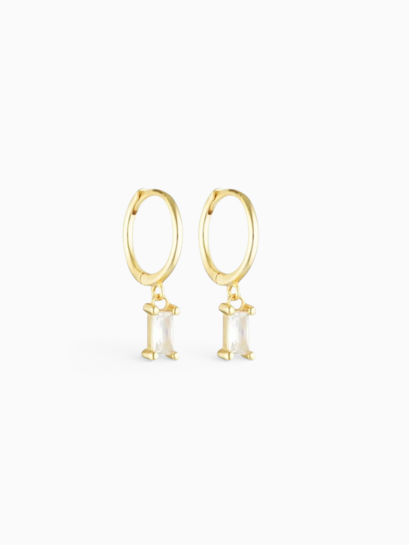 TULIPA CHARM HOOPS - CLEAR