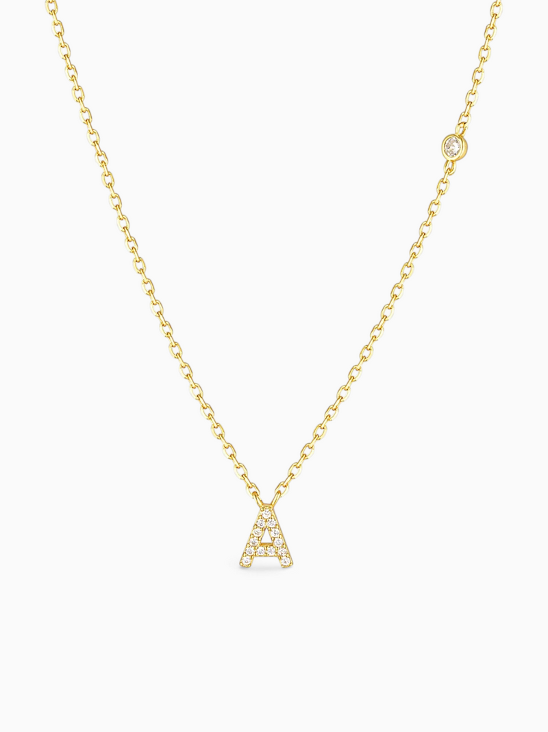 FERN LETTER NECKLACE