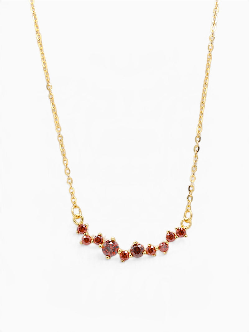 POLLY NECKLACE  - GARNET