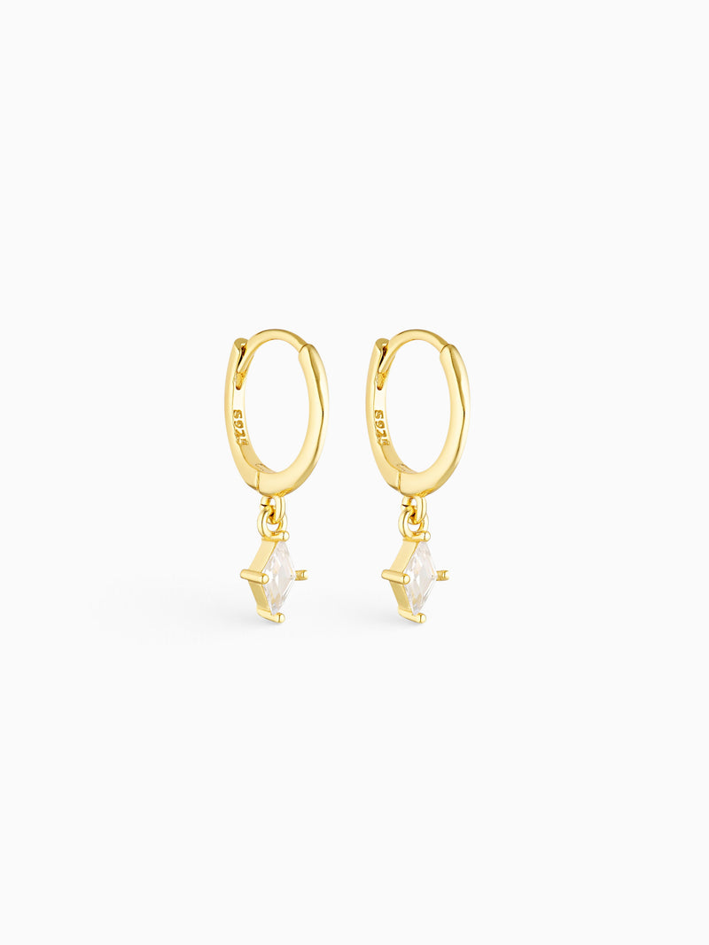 RELEASE CHARM HOOPS - CLEAR