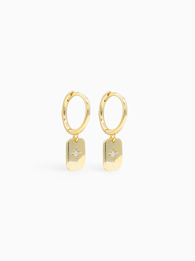 SELINA CHARM HOOPS