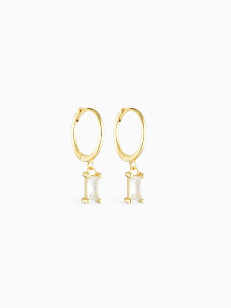 TULIPA CHARM HOOPS - CLEAR